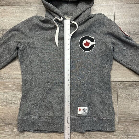 Hudson Bay Co. Canada Size M Women’s Hoodie Sweatshirt Olympics Gray - Picture 7 of 7
